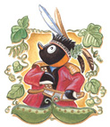 文章配圖:穿著鄒族傳統服裝的企鵝