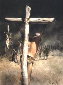 耶穌被釘在十字架上