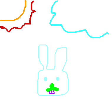作品：彩色兔子