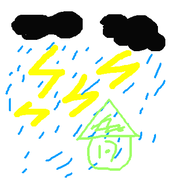 下雨了