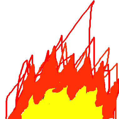 作品：燃燒的火燄