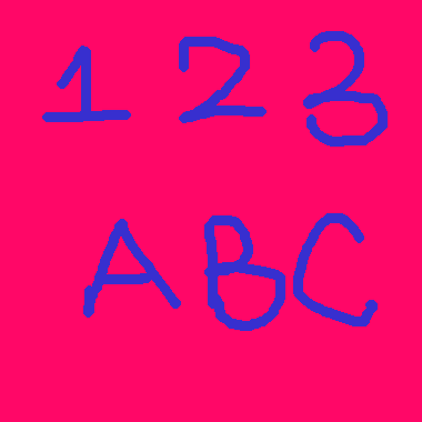 abc和123