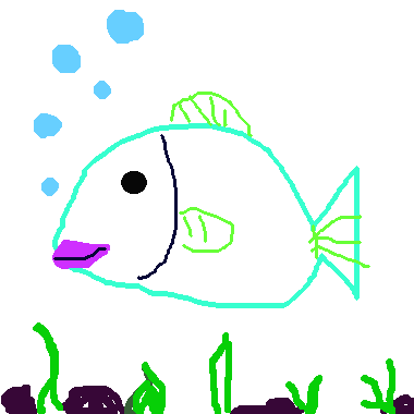 作品：可愛的小魚