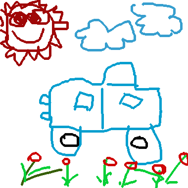 作品：花園的ㄅㄨㄅㄨ車