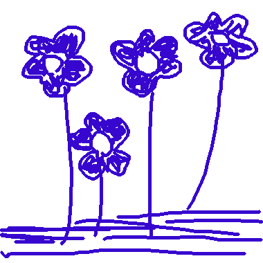 藍色的花兒