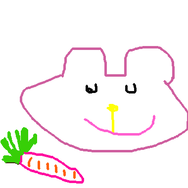 作品：小兔子吃蘿蔔