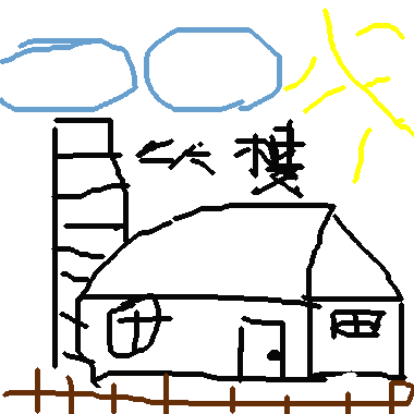 作品：我家前風景