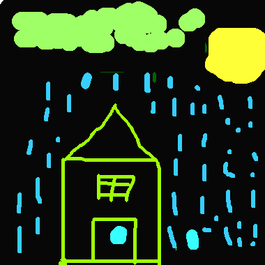 在下雨喔