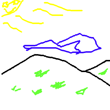 作品：壯觀的高山