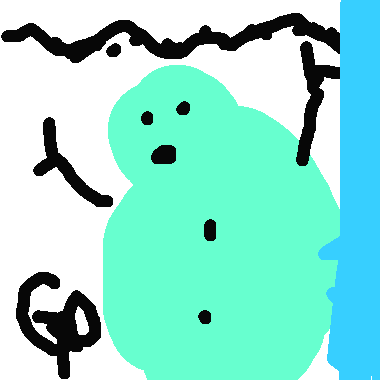 一個雪人
