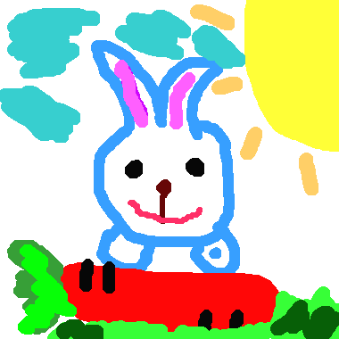 可愛的兔子
