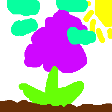 這是我自己畫的花花