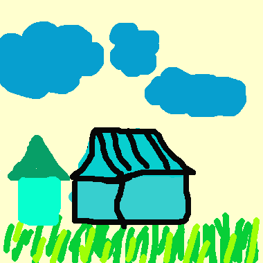 藍色的房屋