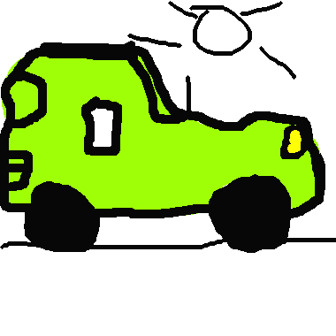 A fast car