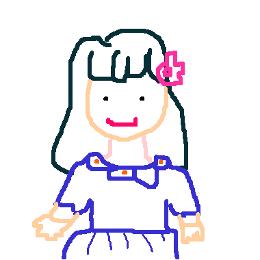 作品：帶花的女孩