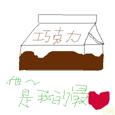 作品：巧克力牛奶