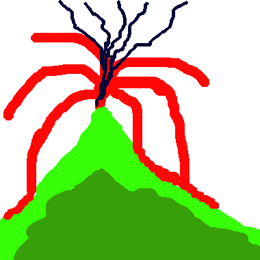 作品：火山