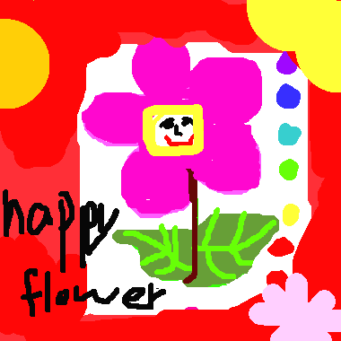 作品：happy flower