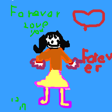 作品：forever love you 女孩