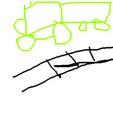 作品：火車鐵軌