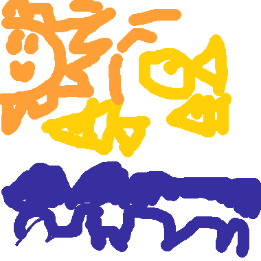 作品：海底世界與太陽