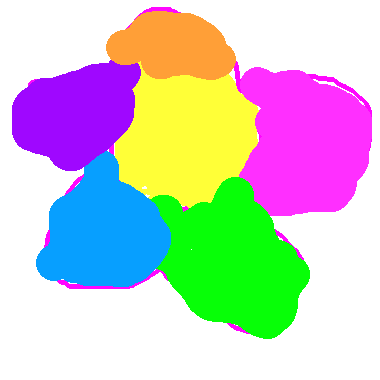 作品：一朵色彩繽紛的花