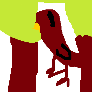 作品：綠林裡的小麻雀