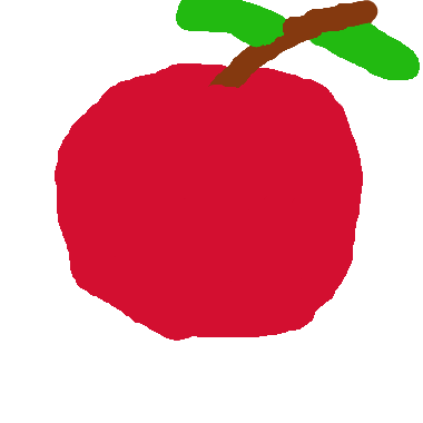 作品：一顆又大又紅的紅蘋果