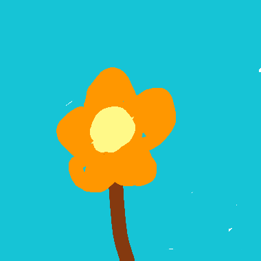 作品：orange flower