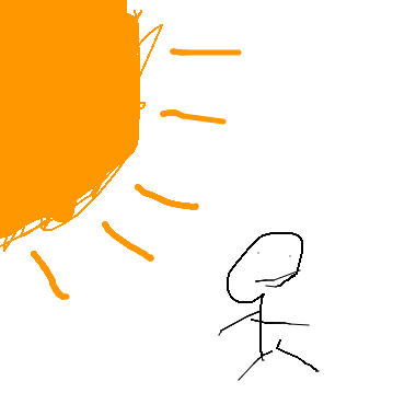 太陽跟人