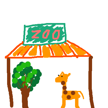 動物園裡的長頸鹿