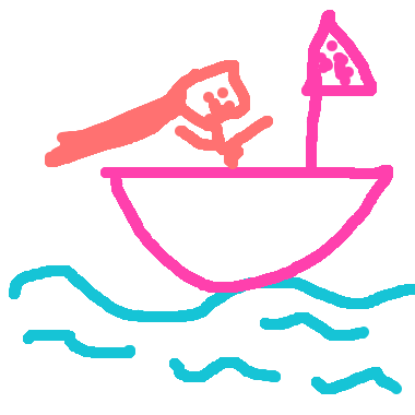 作品：在海浪上的船
