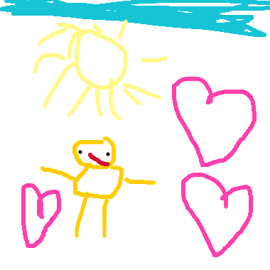 作品：太陽和我趵這愛心