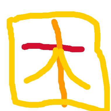 3色木字